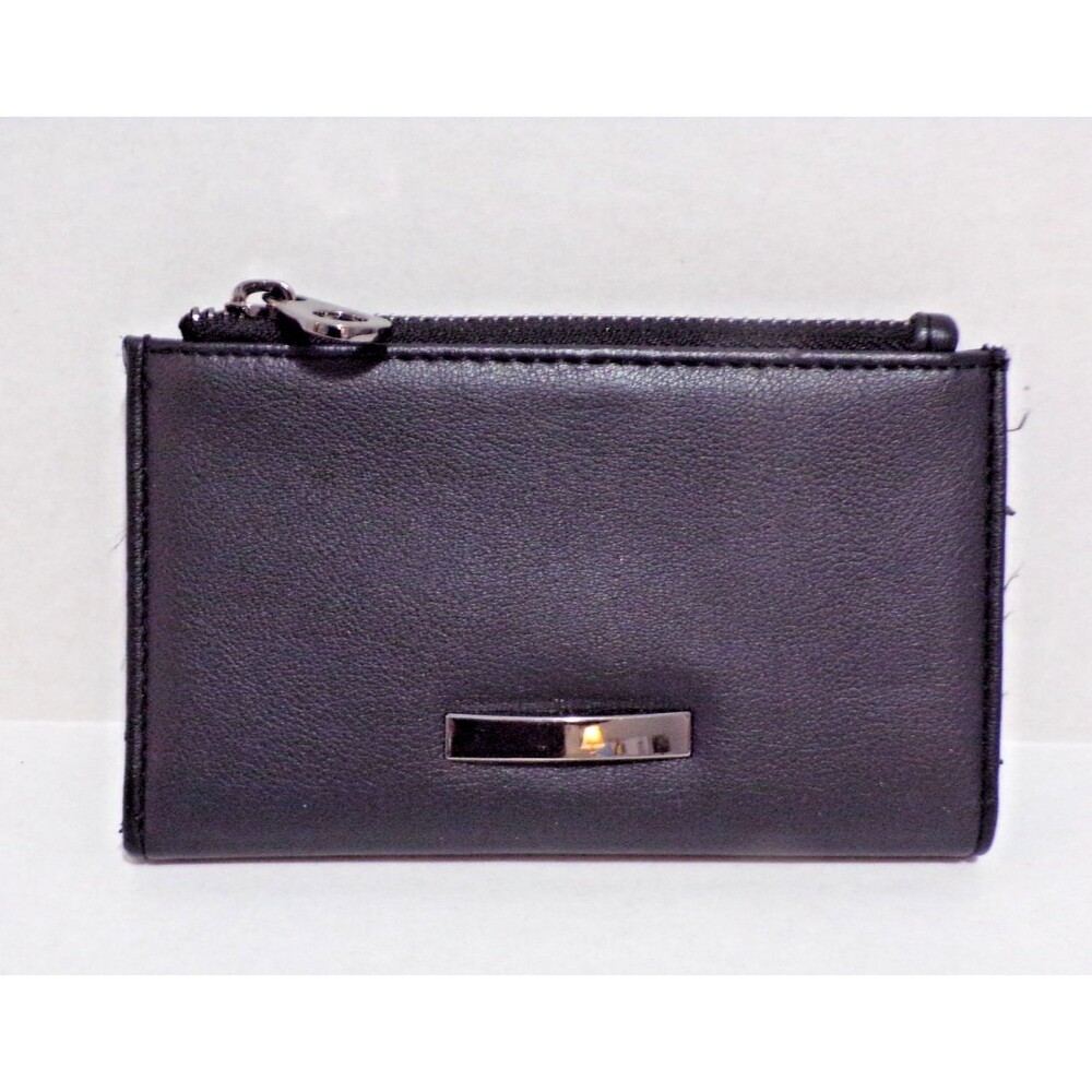 No Boundaries Faux Leather Small Zipper Pouch Coin Purse for Women Change Holder